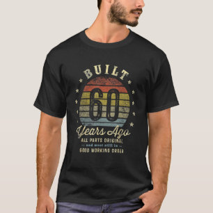 T-shirt Construit il y a 60 ans 1962 vintage rétro b