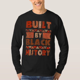 T-shirt Construit Par L'Histoire Noire Hommes De Fierté Af