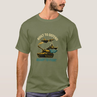T-shirt : Construit pour défendre,