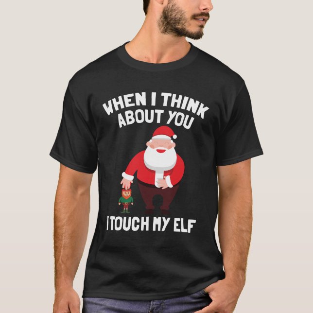 T-shirt Contact du père noël I mon cadeau drôle de Noël (Devant)
