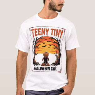 T-shirt Conte de Halloween Teeny Tiny Spooky Scène Vintage