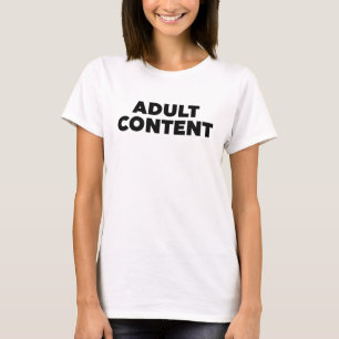 T-shirt Contenu adulte