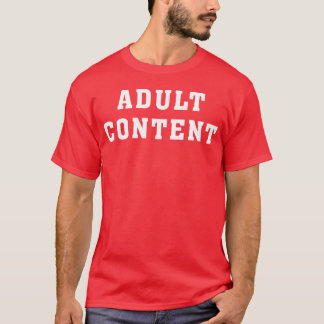 T-shirt CONTENU ADULTES - vintage 1