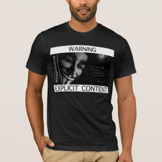 T-shirt Contenu explicite ANONYME