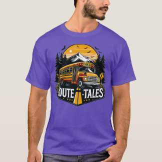 T-shirt Contes de la route des autobus scolaires