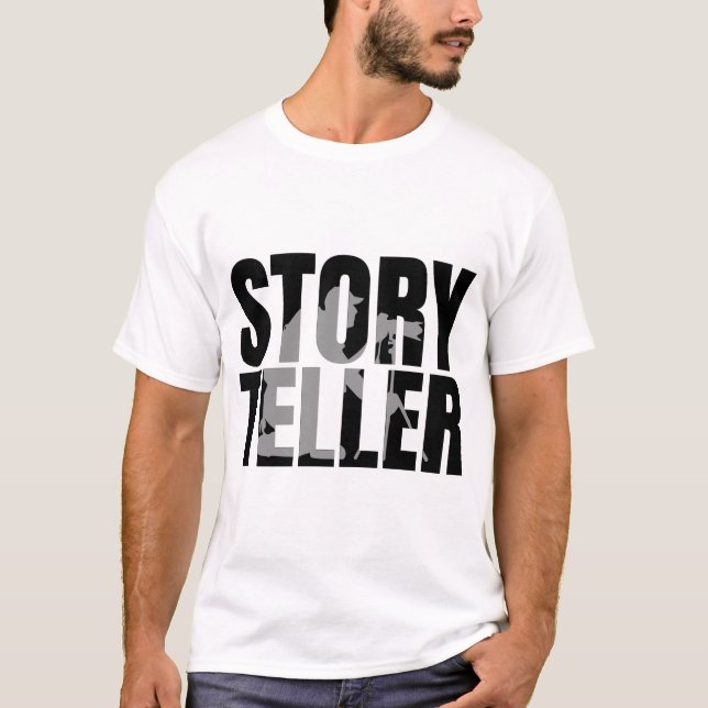 T-shirt Conteur,Amateur de photographie (Devant)