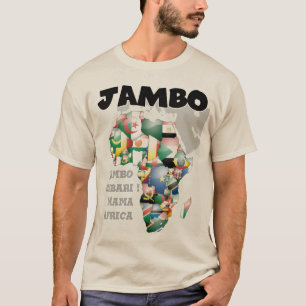 T-shirt Continent de l'Afrique Belle maman Afrique Colorée