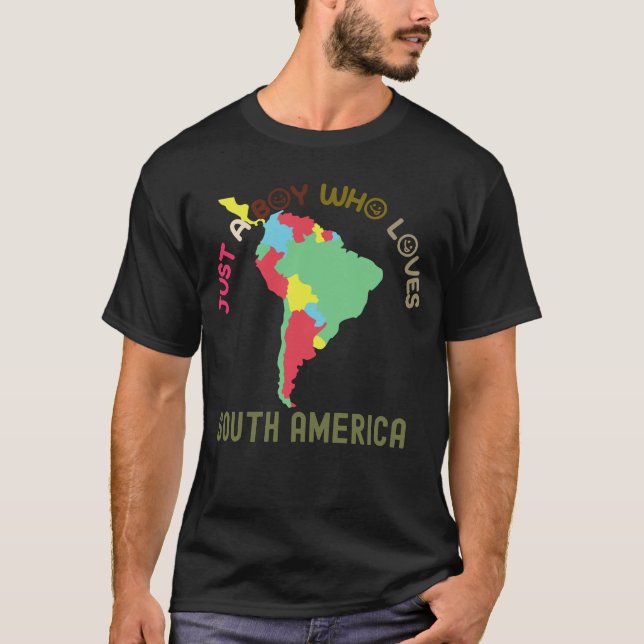 T-shirt Continent sud-américain (Devant)