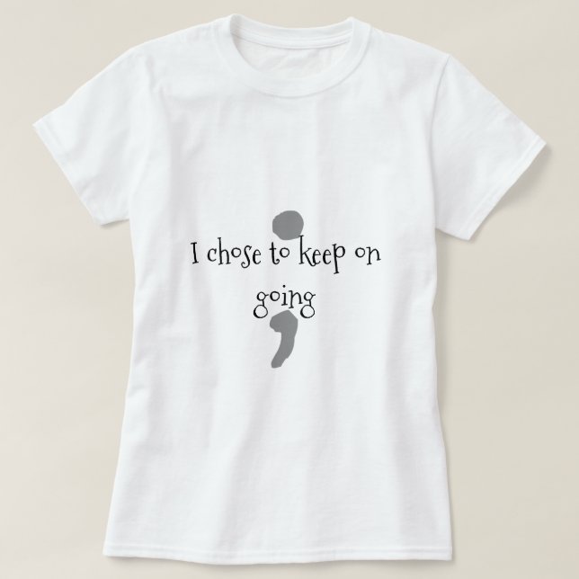 T-shirt ; continuer (Design devant)