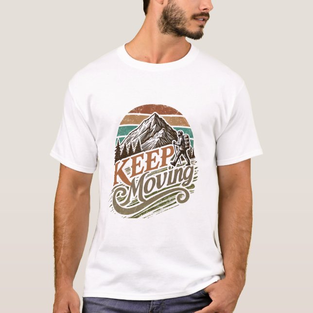T-shirt Continuer à avancer (Devant)