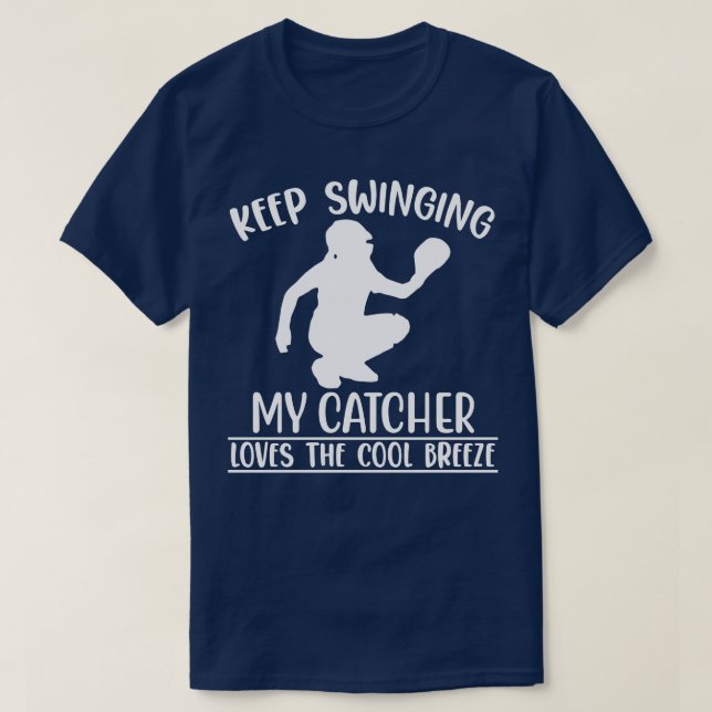 T-shirt Continuer à balancer mon attrapeur aime la brise C (Design devant)