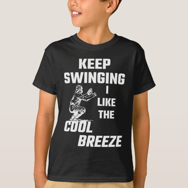 T-shirt Continuez-balancer moi aiment la brise fraîche (Devant)