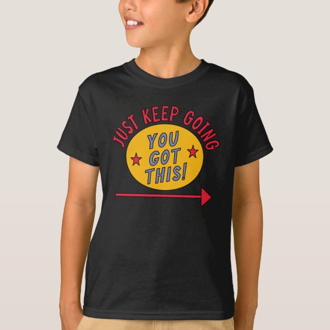 T-shirt Continuez simplement (Devant)