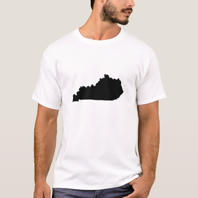 T-shirt Contour d'état du Kentucky (Devant)