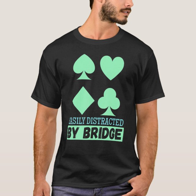 T-shirt Contract Bridge Bids Duplicate Card Game (Devant)