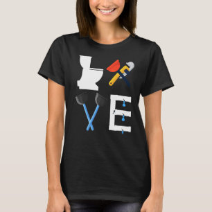 T-shirt Contractant de plomberie de plomberie de toilettes