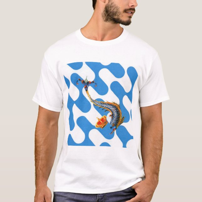 T-shirt Contrada Capitana dell' Onda (Vague) Palio (Devant)