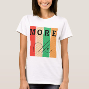 T-shirt Contraste et géométrie en gras
