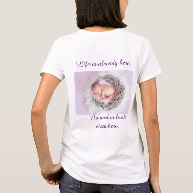 T-shirt contre l'avortement et l'euthanasie de (Dos)