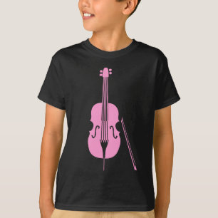 T-shirt Contrebasse - Rose