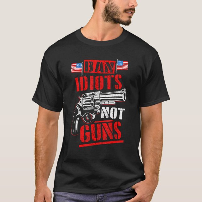 T-shirt Contrôle Des Armes À Feu Pour Hommes Contrôle Des  (Devant)