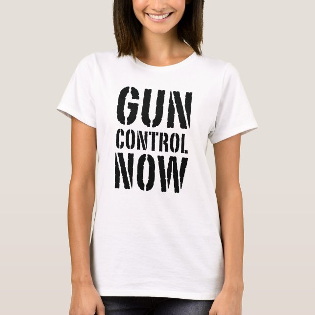 T-shirt Contrôle des armes maintenant (Devant)