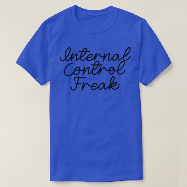 T-shirt Contrôle interne Freak noir et blanc (Design devant)