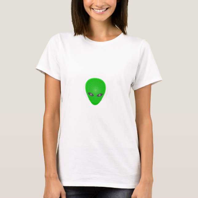 T-shirt Contrôle mental de la tête de l'Alien (Devant)