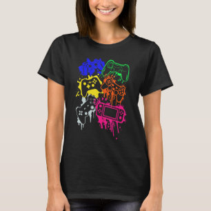 T-shirt Contrôler toutes les choses contrôleur de jeu vidé