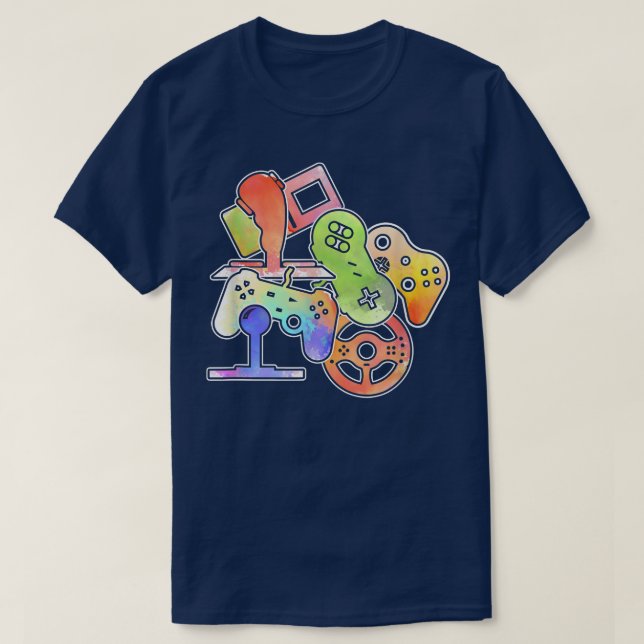 T-shirt Contrôler Toutes Les Choses Jeux Vidéo Contrôleur  (Design devant)