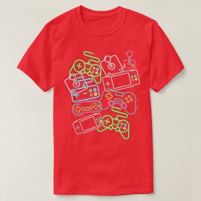 T-shirt Contrôler Toutes Les Choses Video Game Controller  (Design devant)