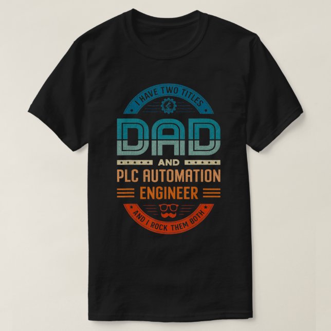 T-shirt Contrôles Ingénieur HMI PLC Programmer PLC Automat (Design devant)