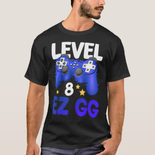 T-shirt Contrôleur adolescent de niveau 8 EZ GG 8th Gamer