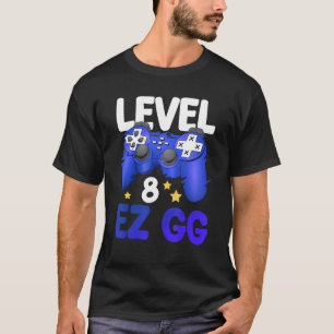 T-shirt Contrôleur adolescent de niveau 8 EZ GG 8th Gamer