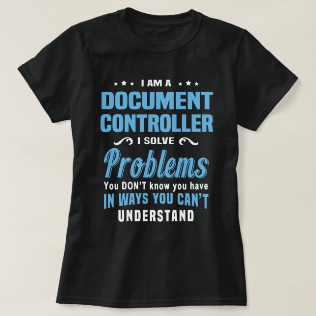 T-shirt Contrôleur de document (Design devant)