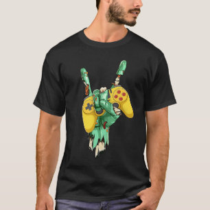 T-shirt Contrôleur de jeu à main fixe Zombie