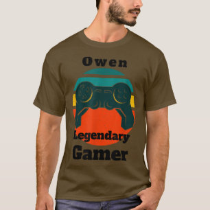 T-shirt Contrôleur de jeu vidéo du joueur légendaire Owen