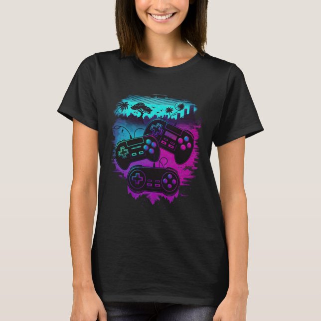 T-shirt Contrôleur de jeu vidéo Gamer 15 (Devant)