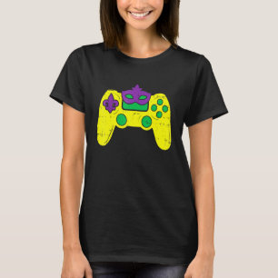 T-shirt Contrôleur de jeu vidéo Gamer E Sports Mardi Gras