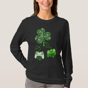T-shirt Contrôleur de jeu vidéo irlandais St Patrick Day G