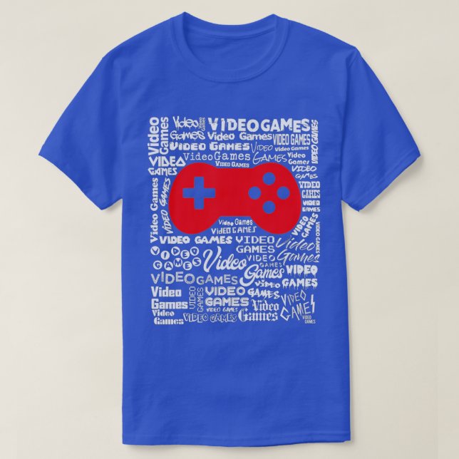 T-shirt Contrôleur de jeu vidéo Texte Word Cloud Cool Art (Design devant)