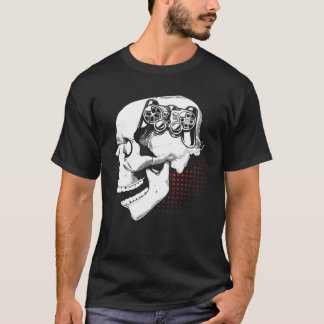 T-shirt Contrôleur mental Jeu de crâne Jeu Mens Garçons Ad