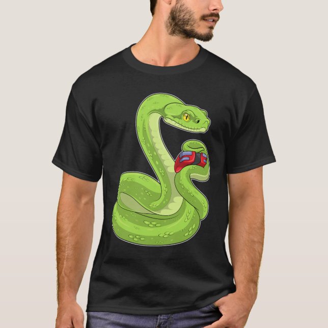 T-shirt Contrôleur Snake Gamer (Devant)