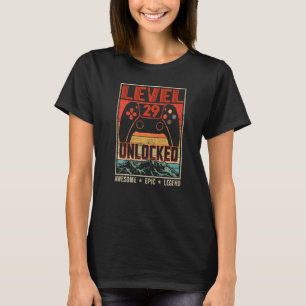 T-shirt Contrôleur vidéo rétro Vintage déverrouillé niveau