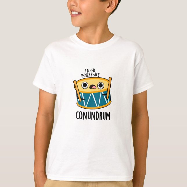 T-shirt Conundrum Fundy Drummer Drum Pun (Devant)