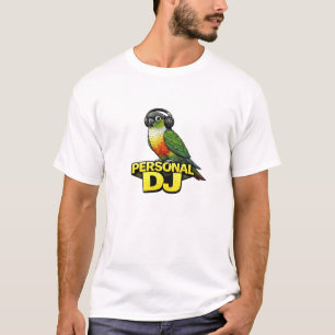 T-shirt Conure à joue verte DJ personnel