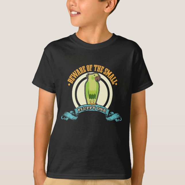 T-shirt Conure à la peau verte - Amusant observateur d'ois (Devant)
