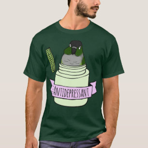 T-shirt Conure verte antidépresseur