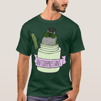 T-shirt Conure verte antidépresseur