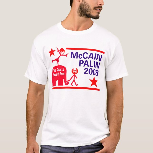 T-shirt Convention 2008 de McCain Palin (Devant)
